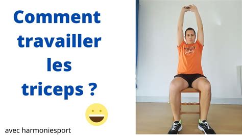 Comment travailler les triceps de manière très simple Avec