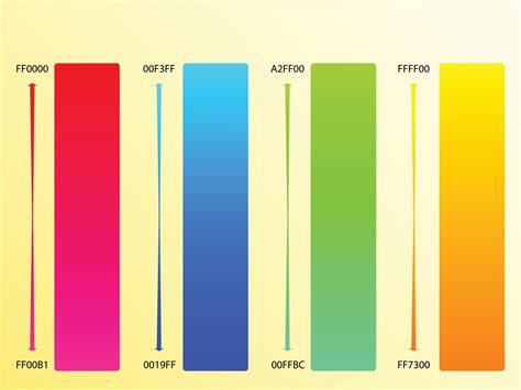 gradient color palette  code  vector art  vecteezy