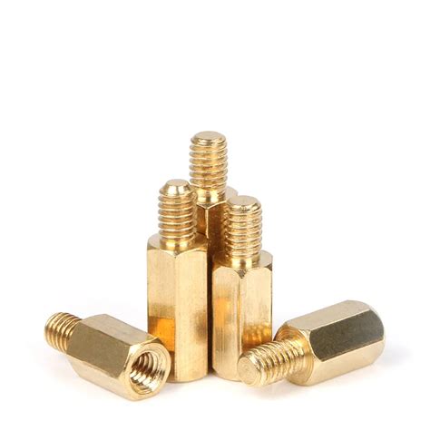 Brass Standoff Spacer Screw M4 Male To Female Screw 6 60mm Long Pillars Nut Screw M4 Female To