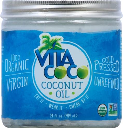 Vita Coco Organic Virgin Cold Pressed Unrefined Coconut Oil Fl