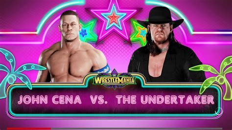 Wrestlemania 34 John Cena Vs The Undertaker Wwe 2k18 Youtube