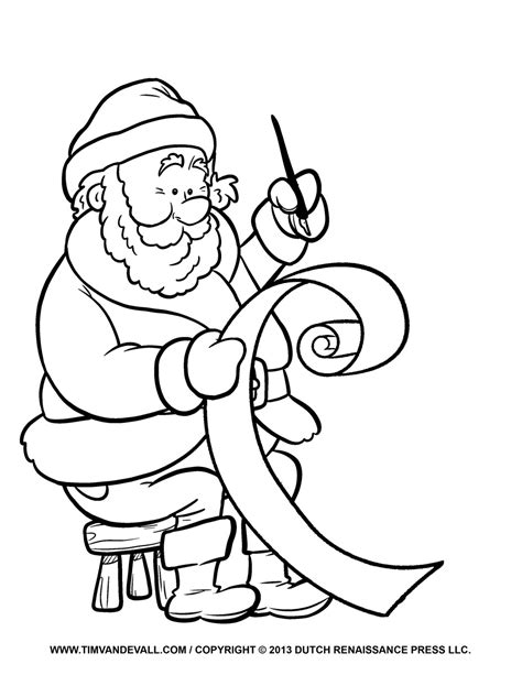 Free Santa clip art, pictures, coloring pages & letter template