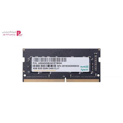 رم لپ تاپ Ddr4 تک کاناله 2400 مگاهرتز اپیسر ظرفیت 4 گیگابایت لیست