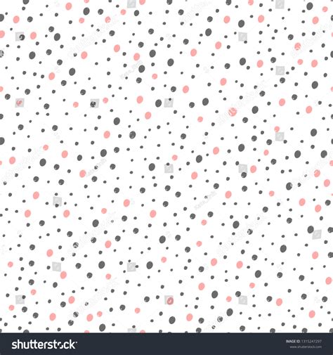 Pastel Pink Grey Polka Dots Seamless Stock Vector Royalty Free 1315247297