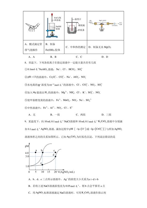 第三章 水溶液中的离子反应与平衡 单元测试题（含解析） 2023 2024学年高二上学期化学人教版（2019）选择性必修121世纪教育网 二一教育