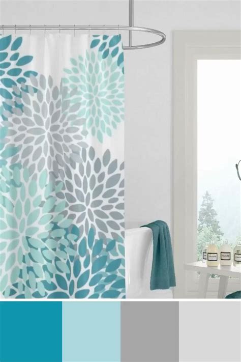 Home Decor Bathroom Colors Grey And Teal Shower Curtain For Teal Bathroom Decor Ideas [video