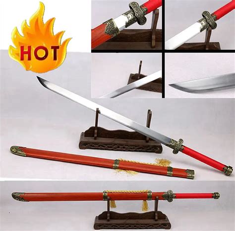 Chinese Longquan Handmade Tradition Kungfu Broadsword Sword Battle