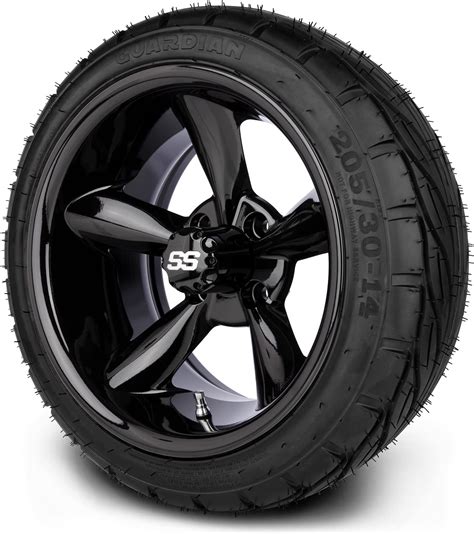 Amazon Gtw Inch Golf Cart Wheels And Tires Combo Godfather