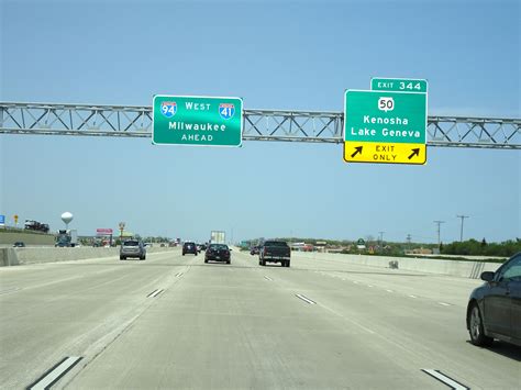 Wisconsin Interstate 94 Westbound Cross Country Roads