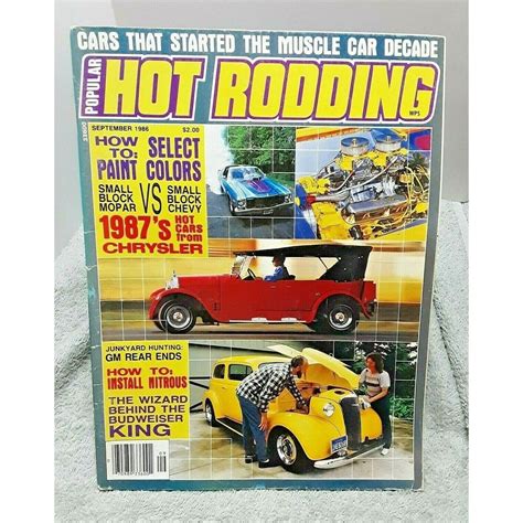 Popular Hot Rodding Magazine September Etsy