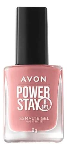 Avon Power Stay Esmalte Gel Diversas Cores Cor Nude Rose MercadoLivre