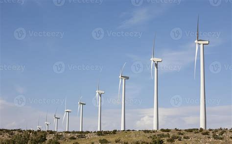 dramatic wind turbine farm  stock photo  vecteezy