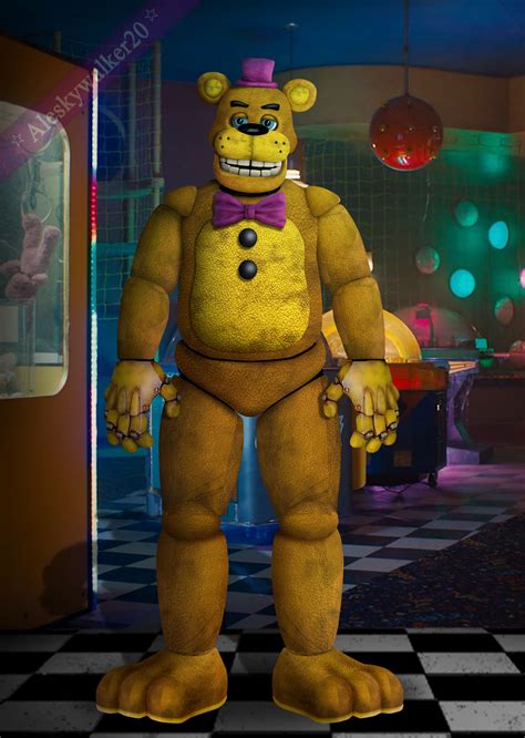 Fnaf Movie Fredbear The Golden Bear By Aleskywalker20 On Deviantart