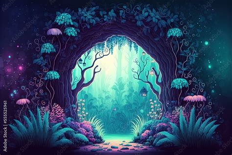 Faerie woodland scenery for your backdrop story. Fantasy-themed 2D ...