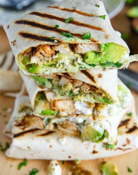 Burrito De Pollo Con Aguacate De Kcal Receta F Cil En La App Avena