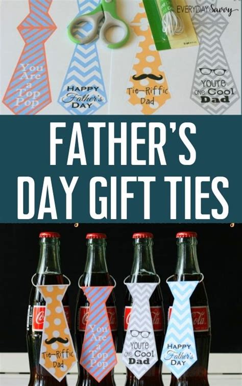 Fathers Day Necktie Printables Bottle Tag Cupcake Topper Or Gift