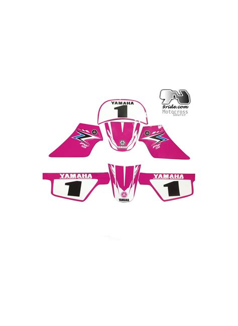 xride FR vous propose un Kit déco Yamaha PW 50 9ride kitdeco Pink Spécial