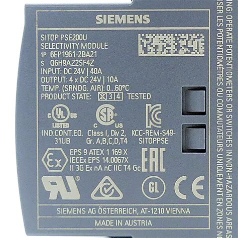 Maschinenteil24 Siemens Selectivity Module SITOP PSE200U Buy Online