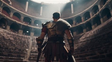 Premium Photo | Gladiator Ancient Roman Colosseum in Rome Generative Ai