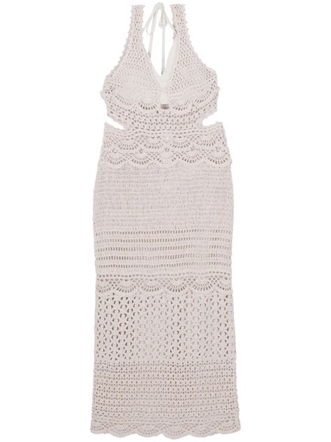 Simkhai Cory Crochet Dress In Nude ModeSens