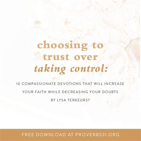 Lysa TerKeurst on Twitter: "How do we trust God when it seems so much