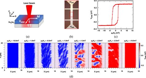 anomalous nernst effect imaging  schematics  thermal gradient