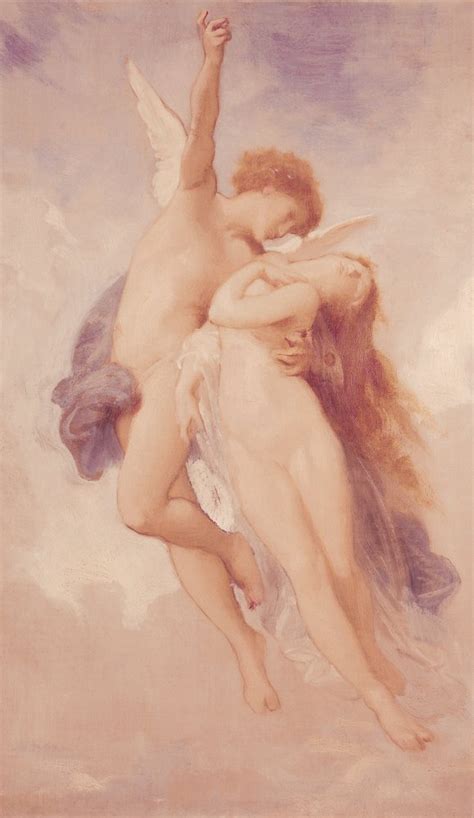 Cupid And Psyche By William Adolphe Bouguereau