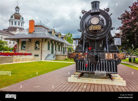 Antique Train And Station Kingston Ontario Canada Stock Photo Alamy