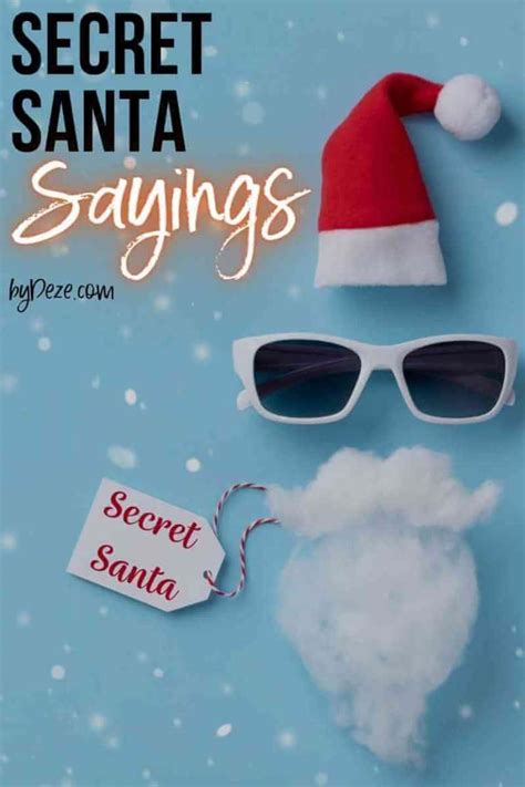 60 Free Secret Santa Messages Riddles And Quotes For Christmas Bydeze