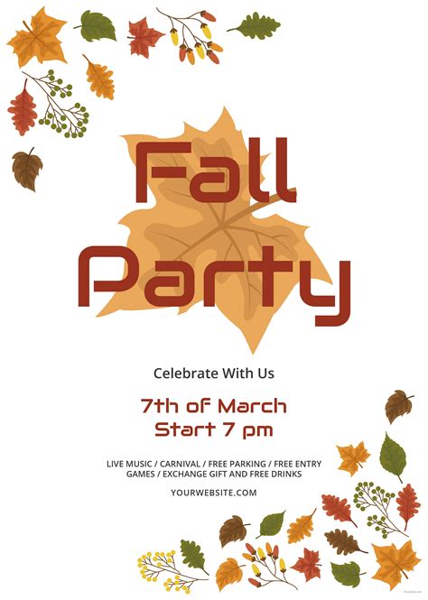 Free Fall Festival Flyer Template Keraplate