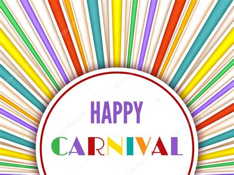 Happy Carnival Background Stock Vector Tanyalmera