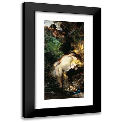 Julius Kronberg 9x14 Black Modern Framed Museum Art Print Titled