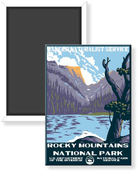 Rocky Mountain National Park Wpa Magnet The National Park Store