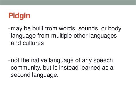 Ppt Colloquial Linguistics And Contact Linguistics Powerpoint