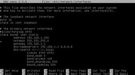 Cómo Configurar La Vinculación De La Interfaz A La Red Network Bonding