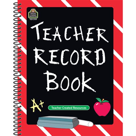 Chalkboard Teacher Record Book - TCR2119 | Teacher Created Resources