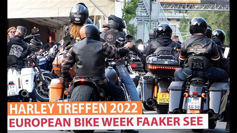 Harley Davidson Treffen Faaker See European Bike Week Youtube