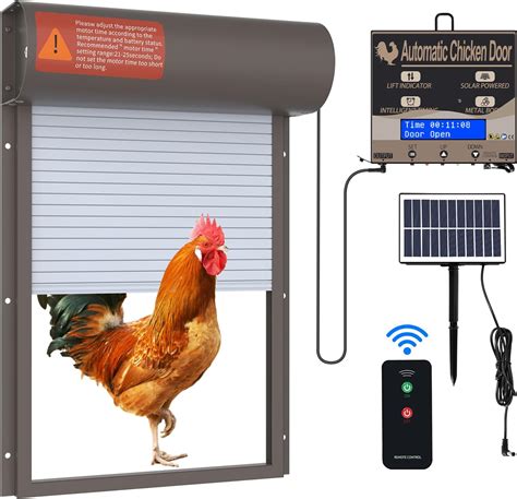 Automatic Chicken Coop Door Solar Powered Coop Door With Programmable