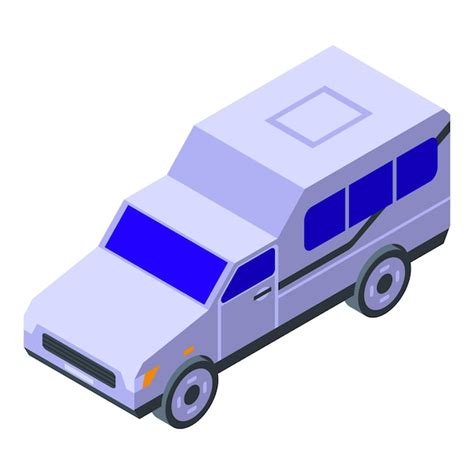 Premium Vector Motorhome Car Icon Isometric Vector Camp Trailer Camper Rv