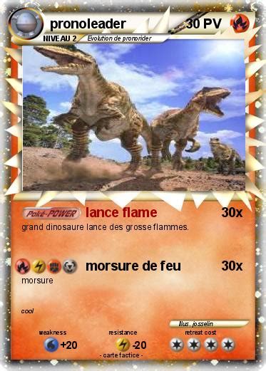 Pokémon pronoleader lance flame Ma carte Pokémon