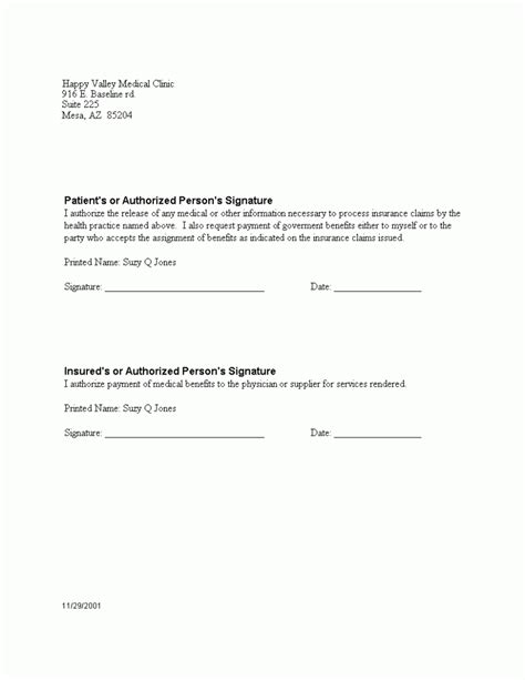 Letter Of Authorization Form Template