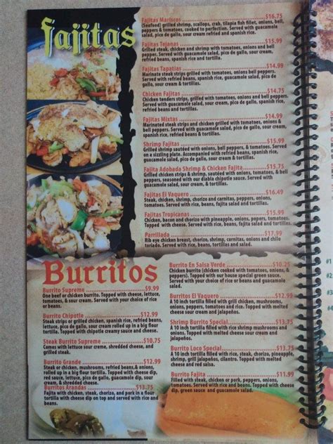 Menu At Los 3 Amigos Restaurant Mitchell