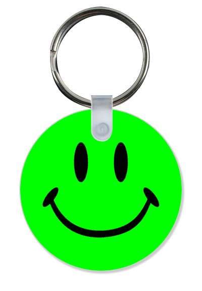 Green Smiley Emoji Smile Face Classic Stickers, Magnet | Wacky Print