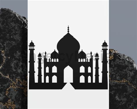 Taj Mahal Svg Designs Taj Mahal Logo Hindu Vector Agra Png Famous