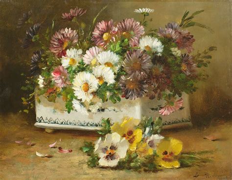 Stillleben Der Blumen Von Eugene Henri Cauchois Kunstdruck