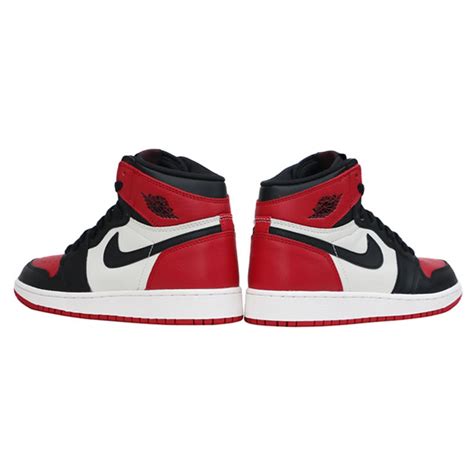 Air Jordan 1 Bred Toe Womens Gs Red And Black Jordans Shoes 575441 610