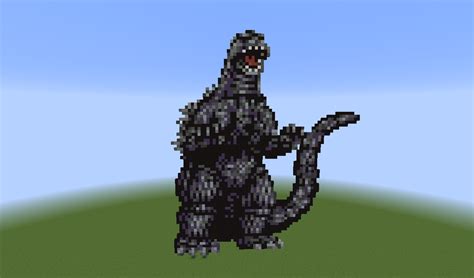 pixel art grid godzilla Pixel godzilla 1989 2.0 - Pixel Art Grid