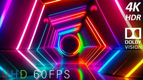 4K 60FPS Neon Art HDR Dolby Vision YouTube