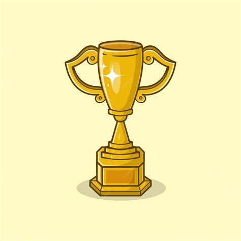 Premium Vector | Gold soccer cup trophy champion trophy sparkling gold ...