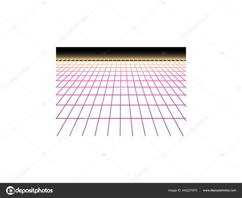 Neon Grid Illustration Stock Vector Image by ©macrovector #443237870